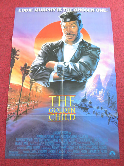 THE GOLDEN CHILD FOLDED US ONE SHEET POSTER EDDIE MURPHY CHARLES DANCE 1986