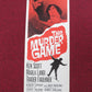 THE MURDER GAME US INSERT POSTER KEN SCOTT MARLA LANDI 1965