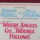 WHERE ANGELS GO TROUBLE FOLLOWS US INSERT POSTER ROSALINE RUSSELL 1968