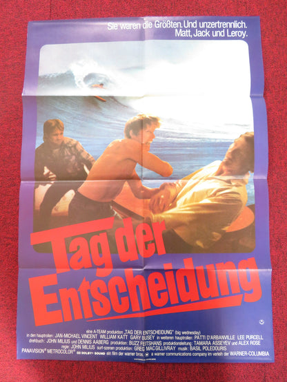 BIG WEDNESDAY GERMAN A1 POSTER FOLDED JAN-MICHAEL VINCENT GARY BUSEY 1978