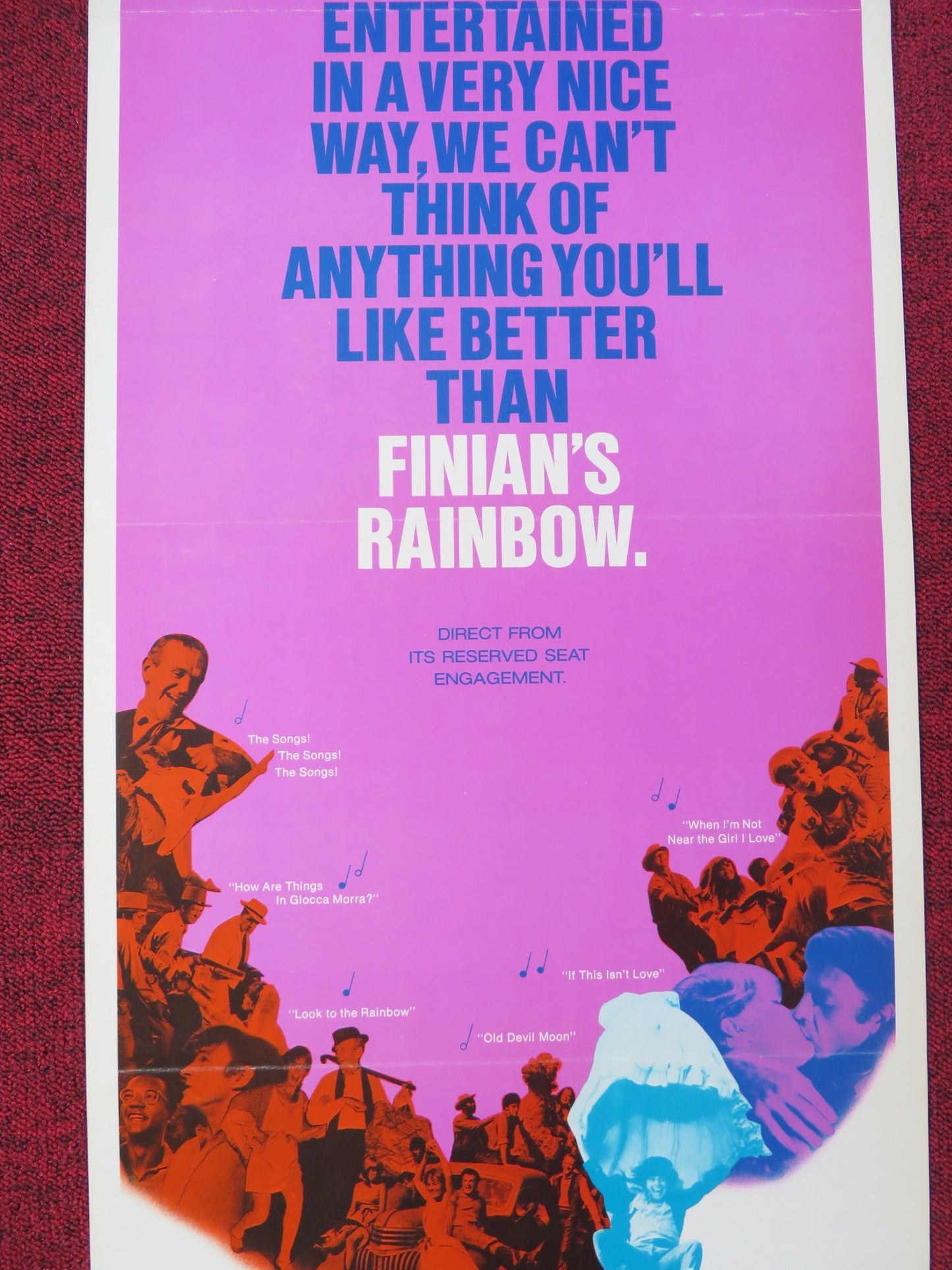 FINIAN'S RAINBOW US INSERT POSTER FRED ASTAIRE PETULA CLARK 1968