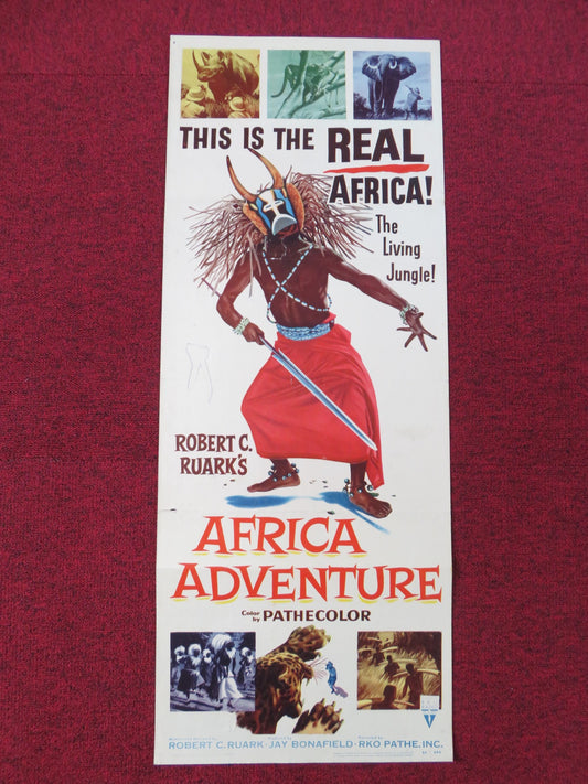 AFRICA ADVENTURE US INSERT POSTER ROBERT RUARK 1954