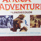 AFRICA ADVENTURE US INSERT POSTER ROBERT RUARK 1954