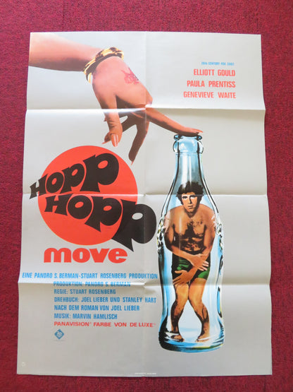 MOVE GERMAN A1 POSTER FOLDED ELLIOTT GOULD PAULA PRENTISS 1970