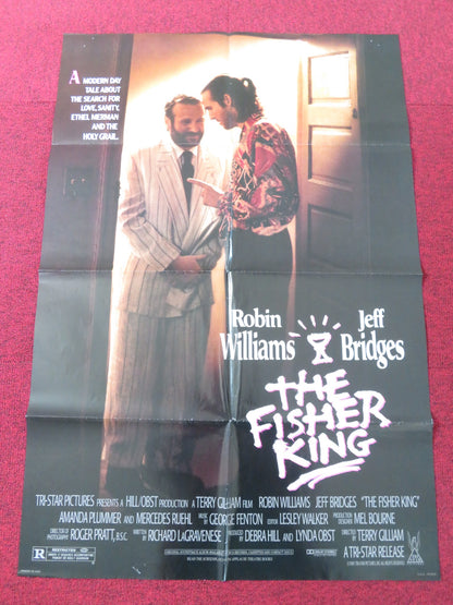 THE FISHER KING FOLDED US ONE SHEET POSTER JEFF BRIDGES ROBIN WILLIAMS 1991