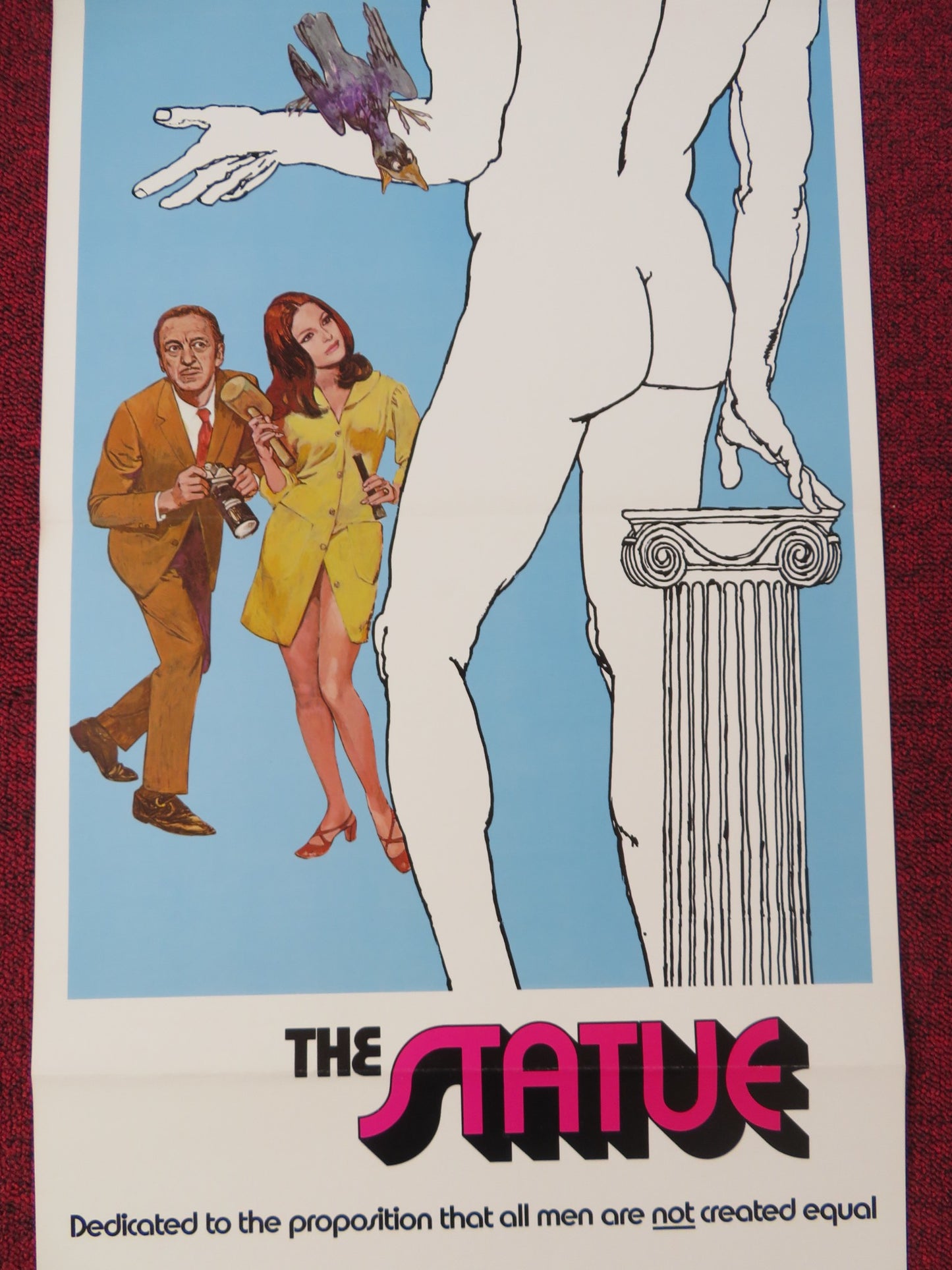 THE STATUE US INSERT POSTER DAVID NIVEN VIRNA LISI 1971