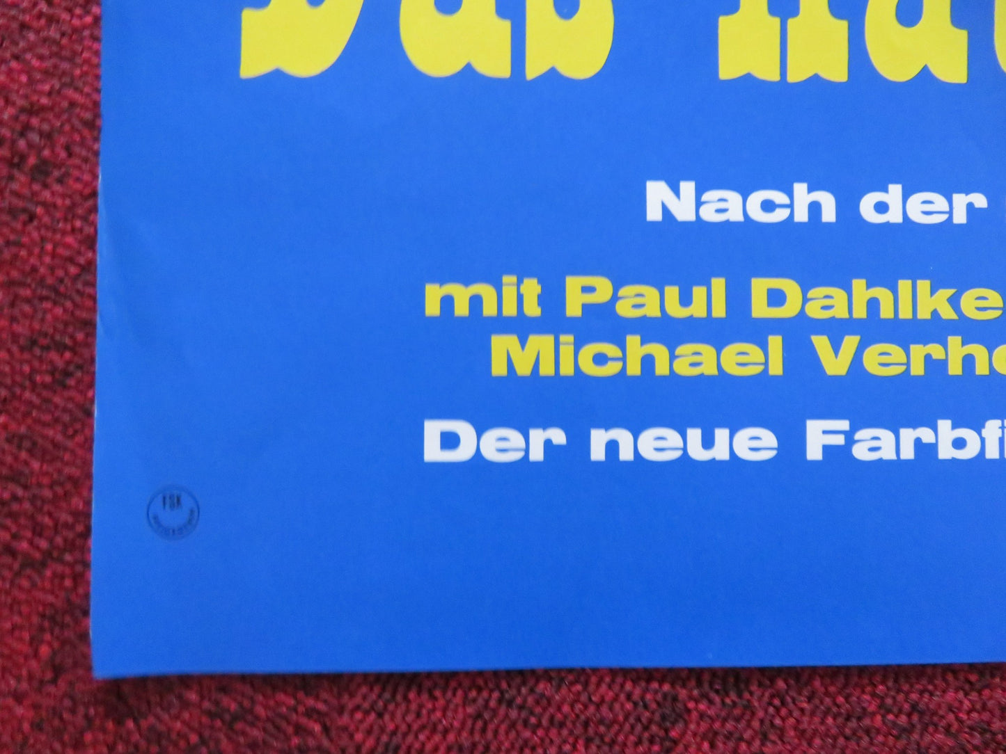 DAS HAUS IN MONTEVIDEO GERMAN A1 POSTER FOLDED PAUL DAHLKE HANNE WIEDER 1963