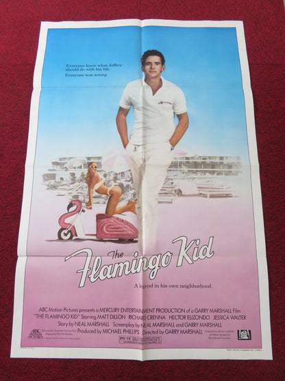 FLAMINGO KID FOLDED US ONE SHEET POSTER MATT DILLON RICHARD CRENNA 1984