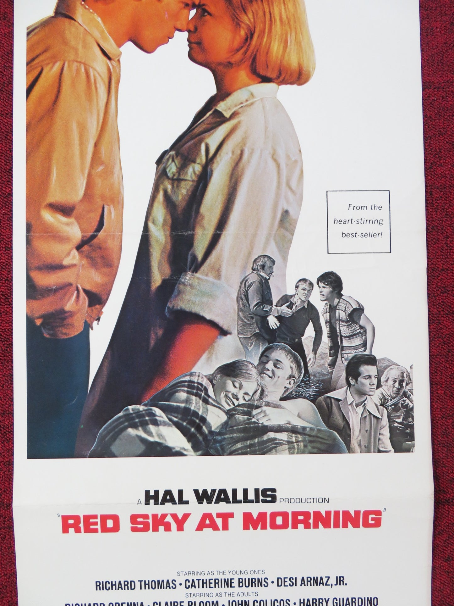 RED SKY AT MORNING US INSERT POSTER RICHARD THOMAS CATHRINE BURNS 1971