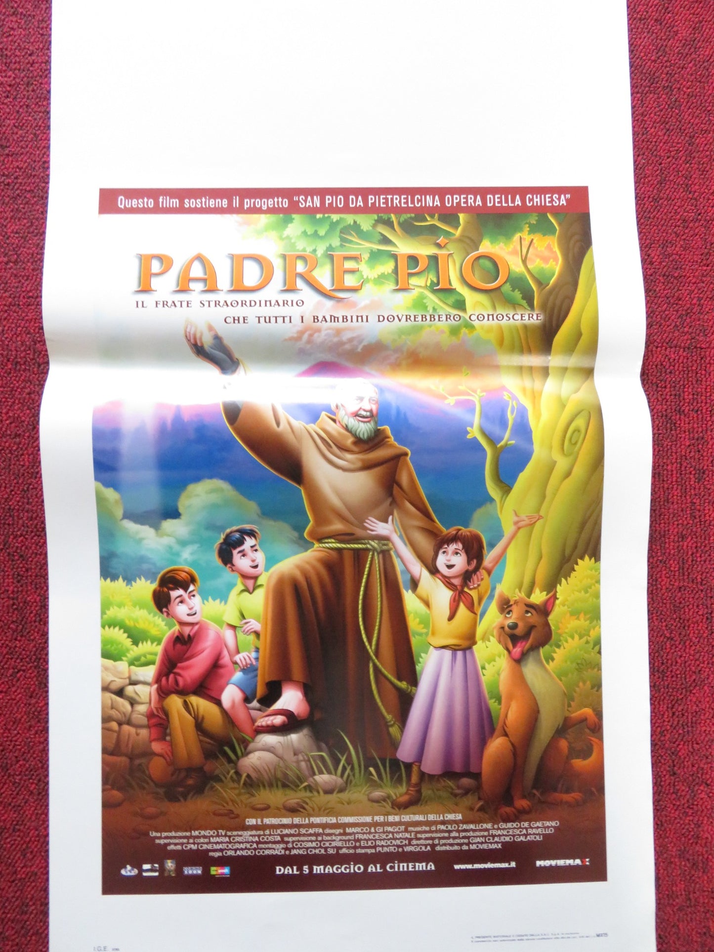 PADRE PIO ITALIAN LOCANDINA POSTER DARREN DUNSTAN MARC THOMPSON 2006