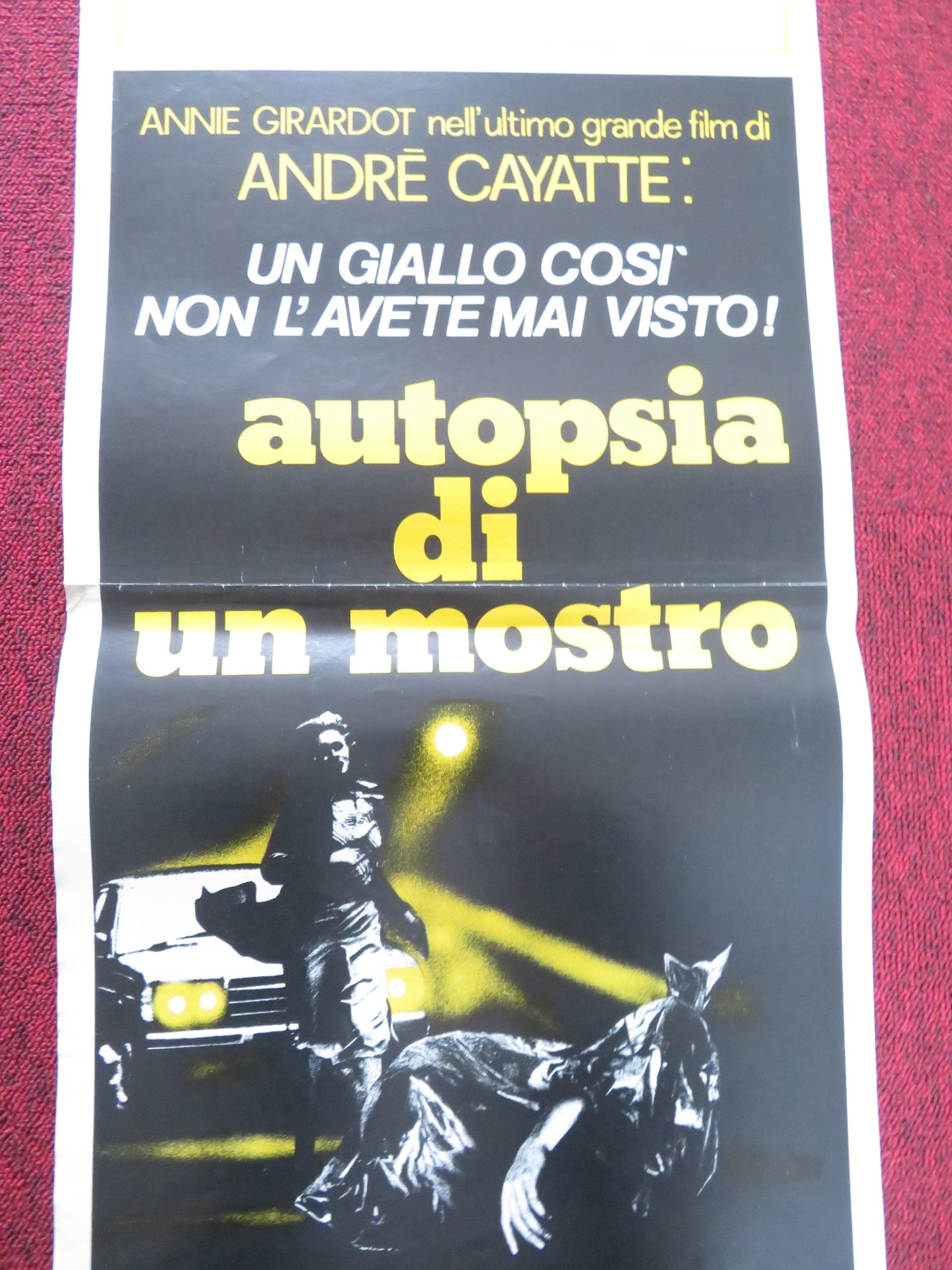 AUTOPSIA DI UN MOSTRO ITALIAN LOCANDINA POSTER ANNIE GIRARDOT 1977