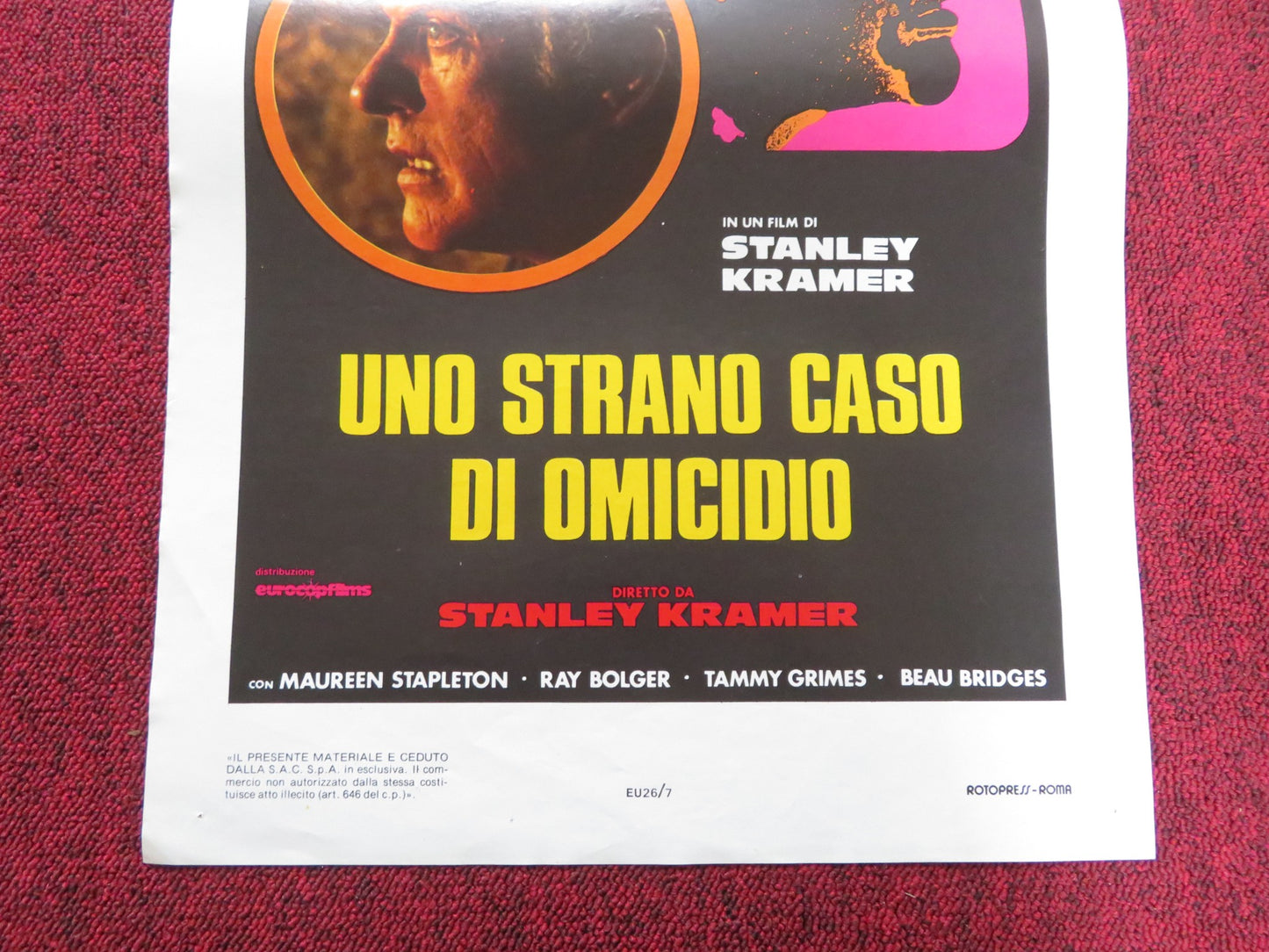 THE RUNNER STUMBLES ITALIAN LOCANDINA POSTER DICK VAN DYKE KATHLEEN QUINLAY 1979