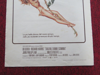 TARZAN THE APE MAN ITALIAN LOCANDINA POSTER BO DEREK RICHARD HARRIS 1981