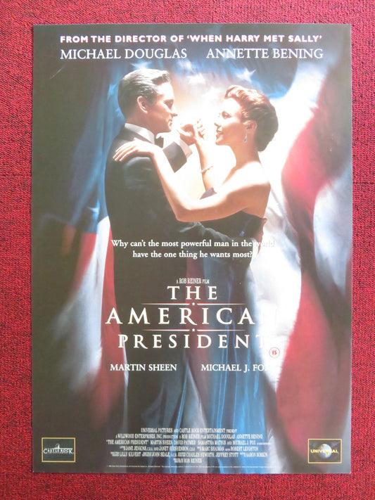 THE AMERICAN PRESIDENT VHS VIDEO POSTER MICHAEL DOUGLAS ANNETTE BENING 1995