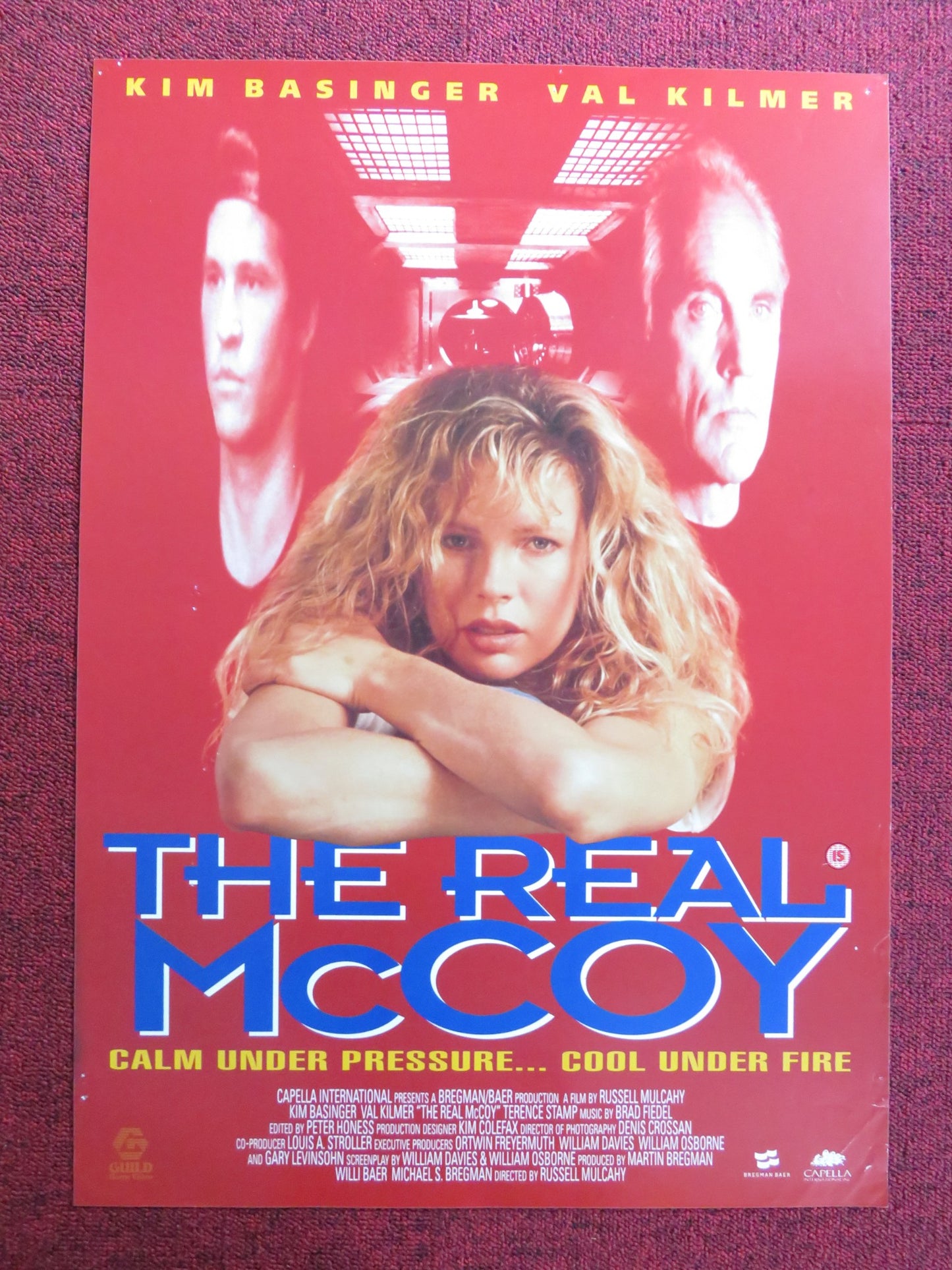 THE REAL MCCOY VHS VIDEO POSTER KIM BASINGER VAL KILMER 1993