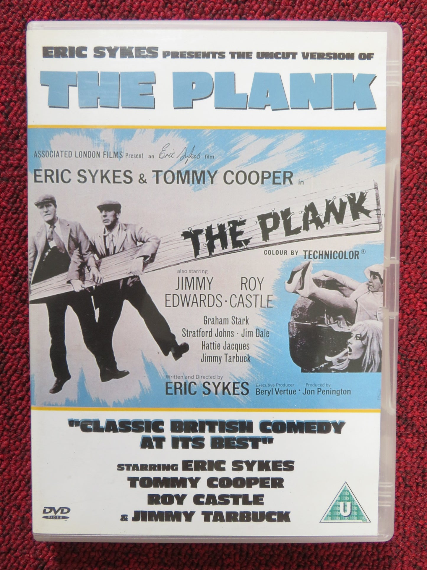 THE PLANK - UNCUT (DVD) ERIC SYKES TOMMY COOPER 1967 REGION 2