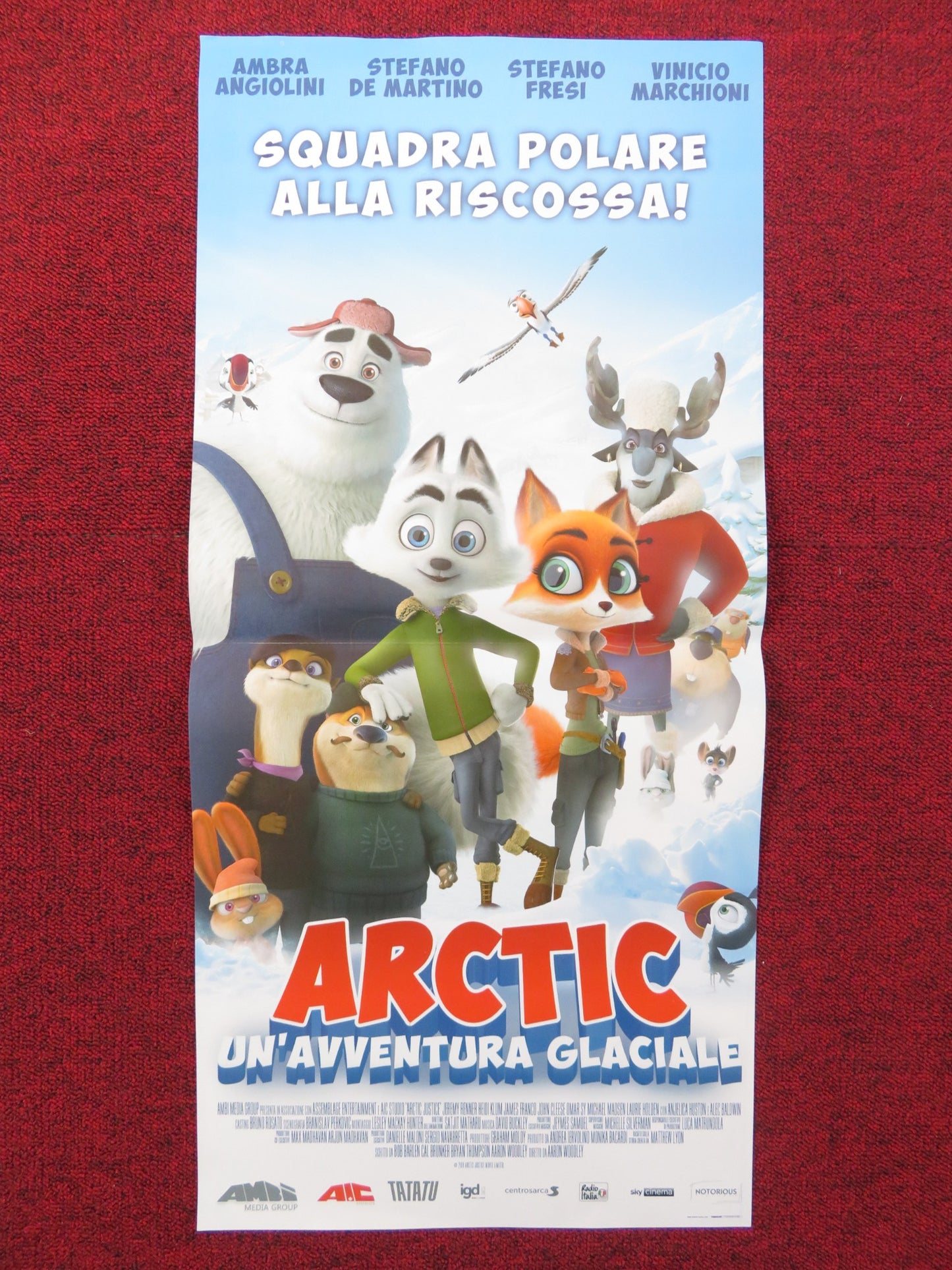 ARCTIC DOGS ITALIAN LOCANDINA POSTER JEREMY RENNER HEIDI KLUM 2018