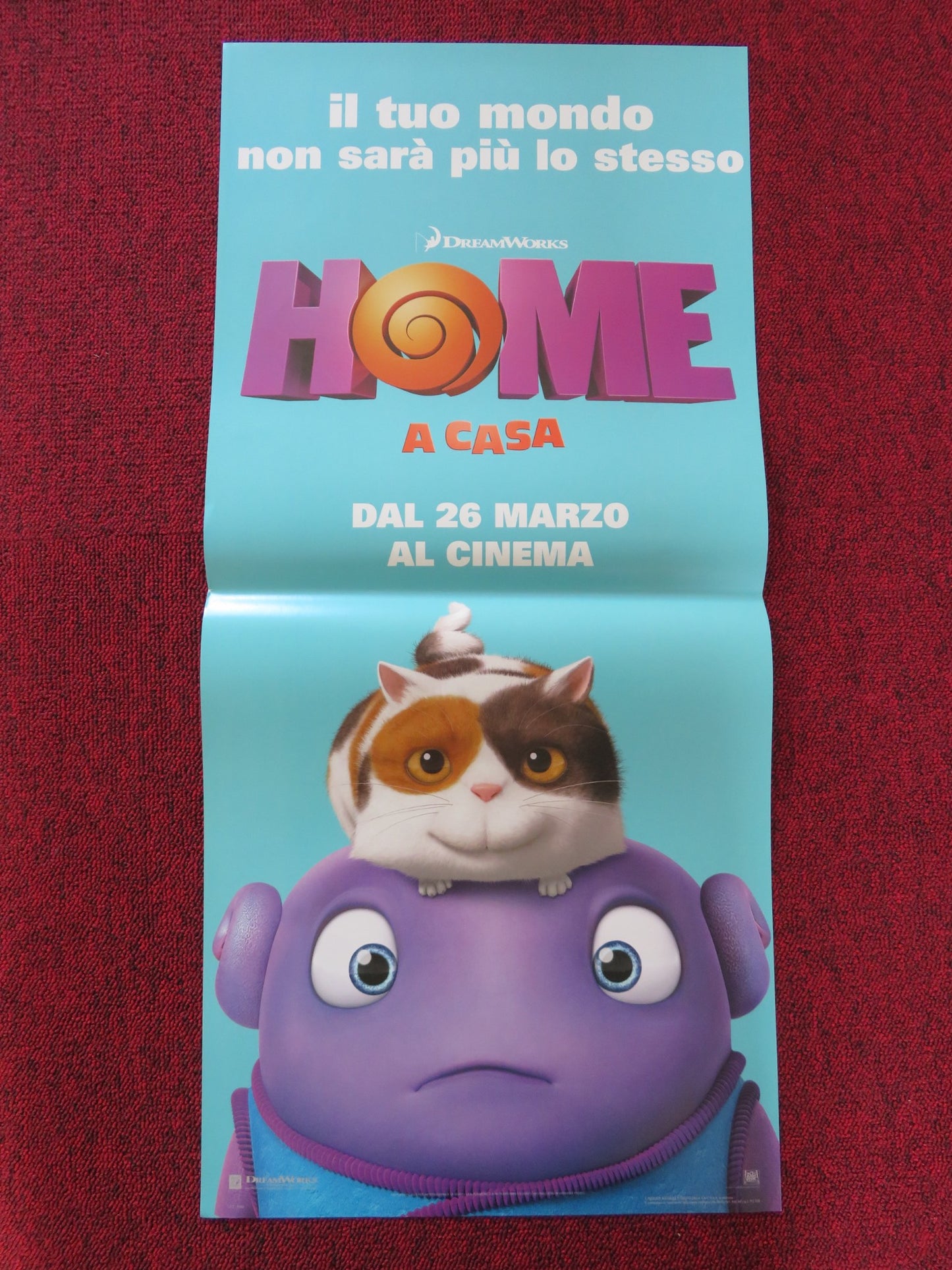 HOME ITALIAN LOCANDINA POSTER STEVE MARTIN RIHANNA JIM PARSONS 2015