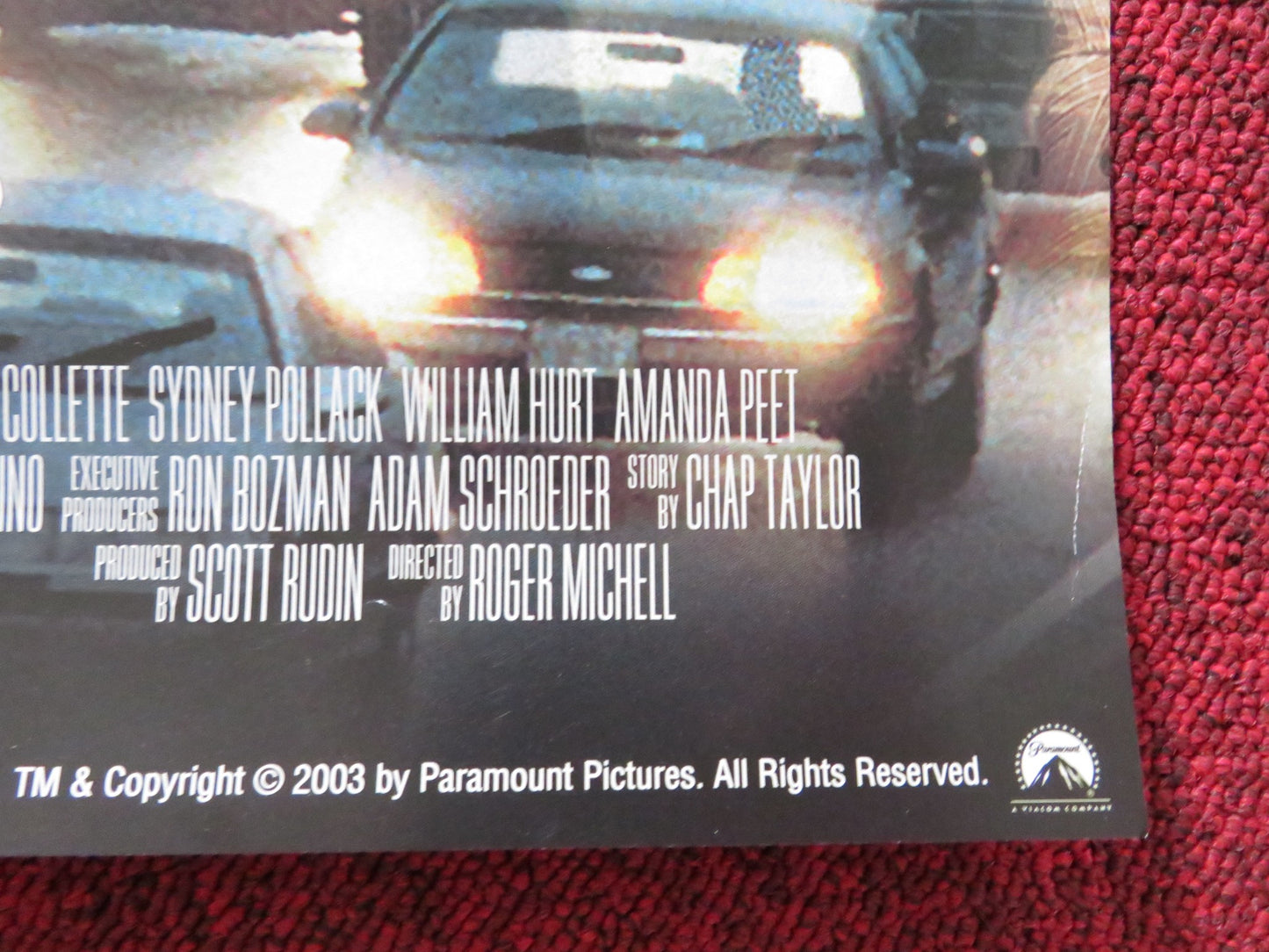 CHANGING LANES VHS VIDEO POSTER BEN AFFLECK SAMUEL L. JACKSON 2002