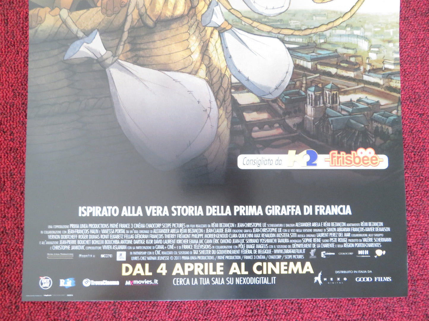 ZARAFA ITALIAN LOCANDINA POSTER MAX RENAUDIN PRATT SIMON ABKARIAN 2012