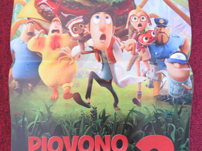 CLOUDY WITH A CHANCE OF MEATBALLS 2 ITALIAN LOCANDINA POSTER JAMES CAAN 2013