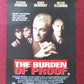 THE BURDEN OF PROOF VHS VIDEO POSTER HECTOR ELIZONDO BRIAN DENNEHY 1992