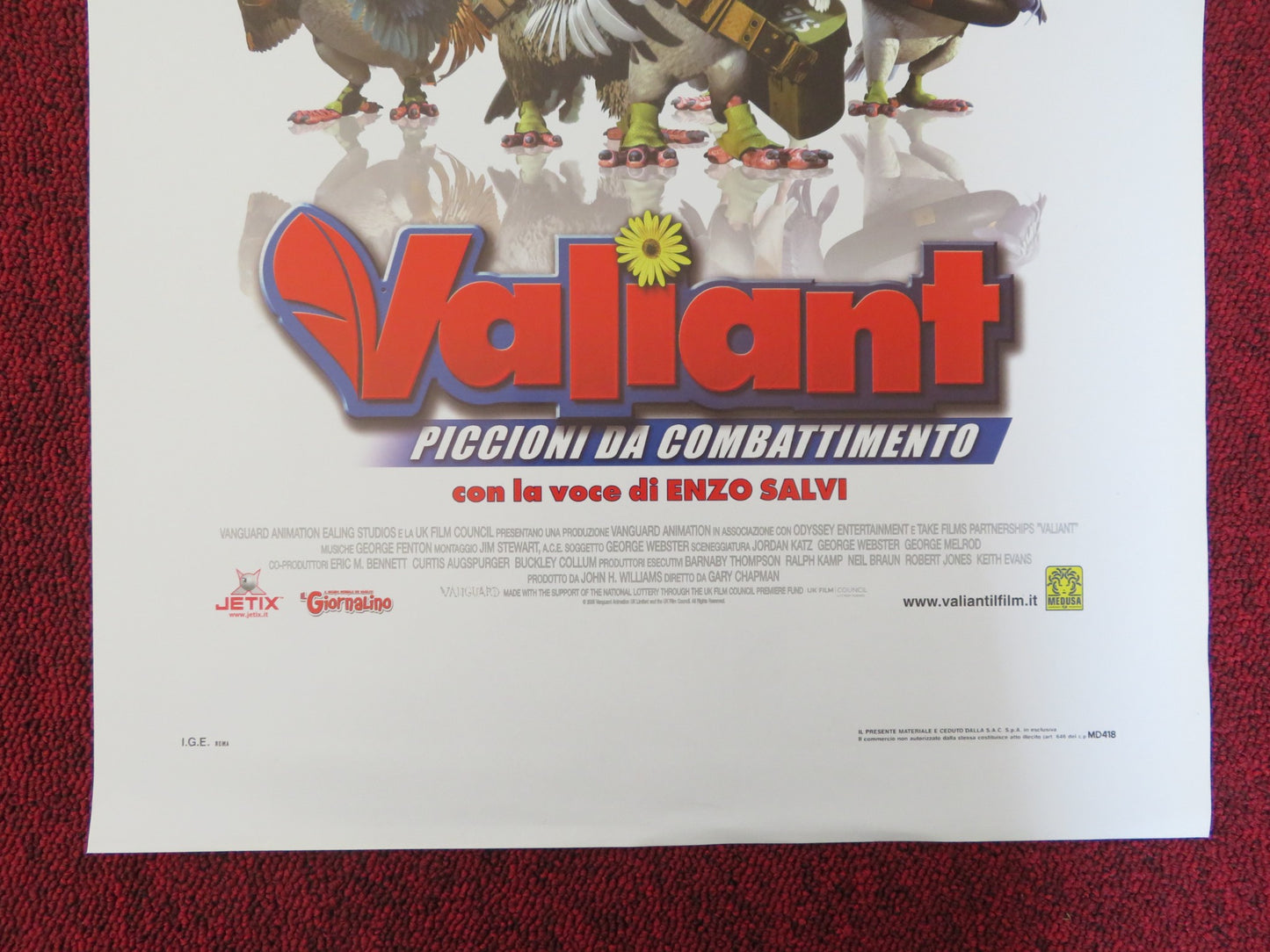 VALIANT ITALIAN LOCANDINA POSTER EWAN MCGREGOR RICKY GERVAIS 2005