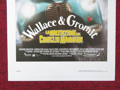 WALLACE & GROMIT: THE CURSE OF THE WERE-RABBIT ITALIAN LOCANDINA POSTER 2005