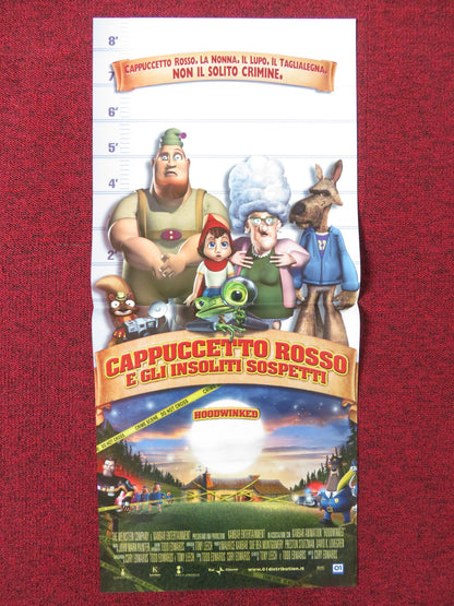 HOODWINKED! ITALIAN LOCANDINA POSTER ANNE HATHAWAY GLENN CLOSE 2005