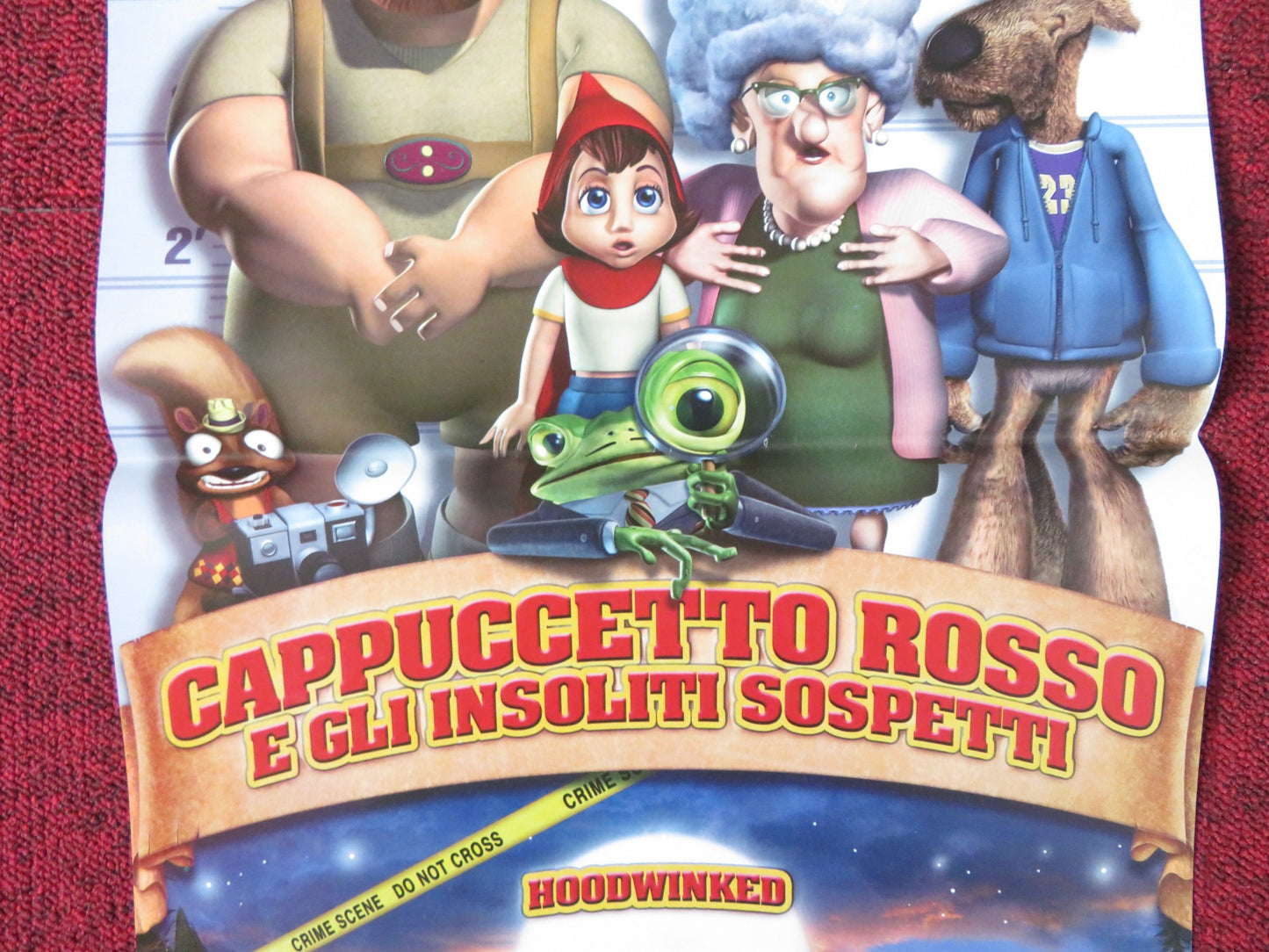 HOODWINKED! ITALIAN LOCANDINA POSTER ANNE HATHAWAY GLENN CLOSE 2005