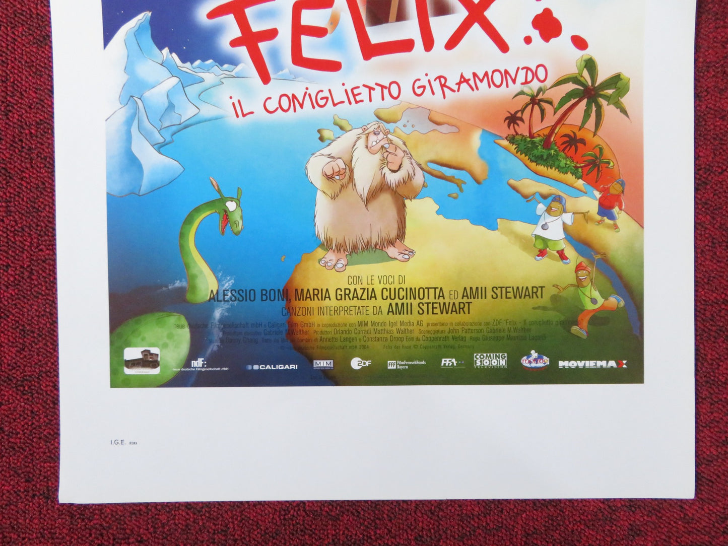 FELIX: IL CONIGLIETTO GIRAMONDO ITALIAN LOCANDINA POSTER PATRICK FLECKEN 2005