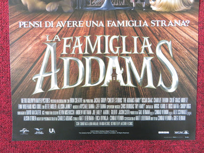 THE ADDAMS FAMILY ITALIAN LOCANDINA POSTER OSCAR ISAAC CHARLIZE THERON 2019