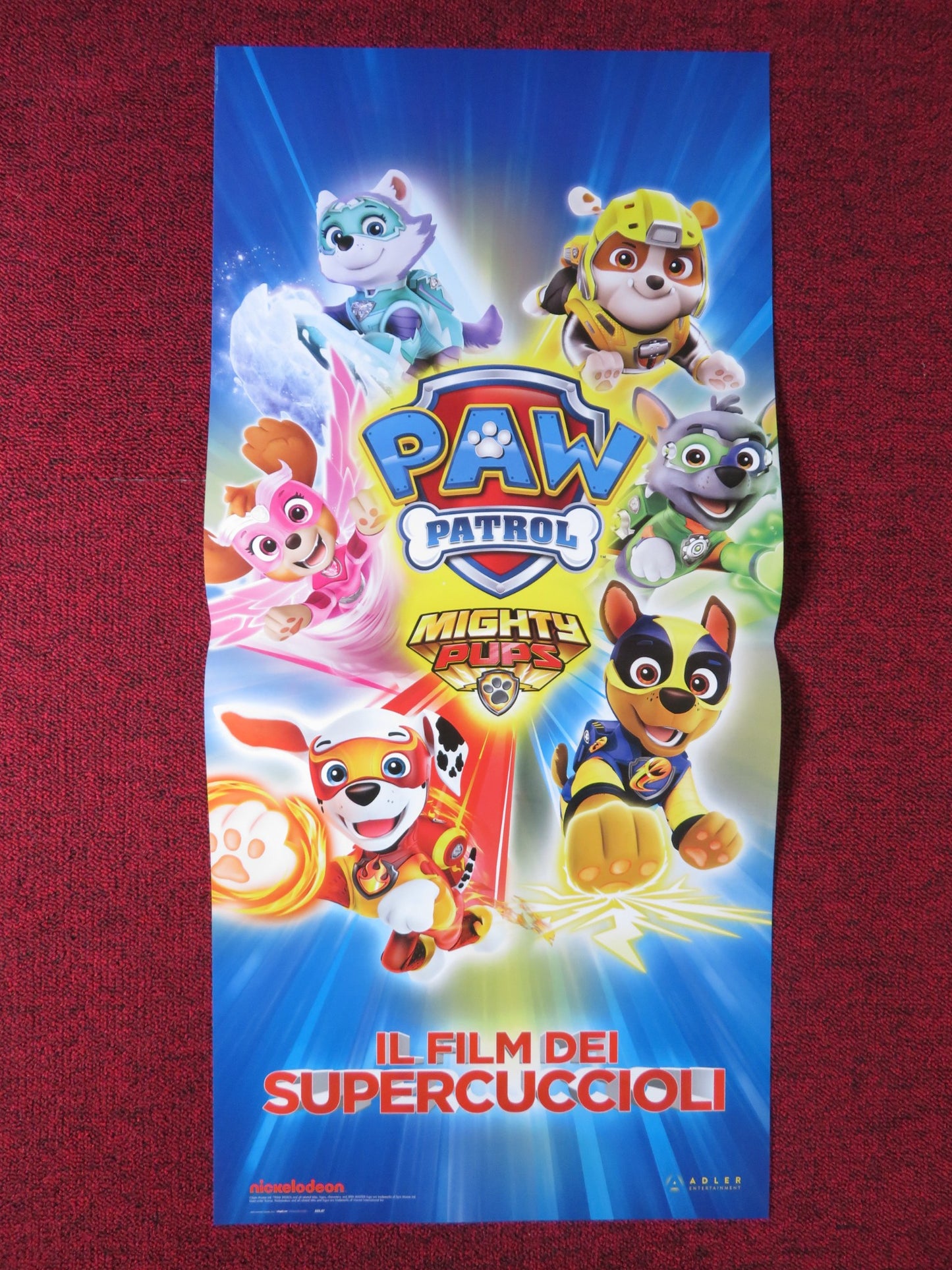 PAW PATROL: READY, RACE, RESCUE! ITALIAN LOCANDINA POSTER JULIUS CHO 2019