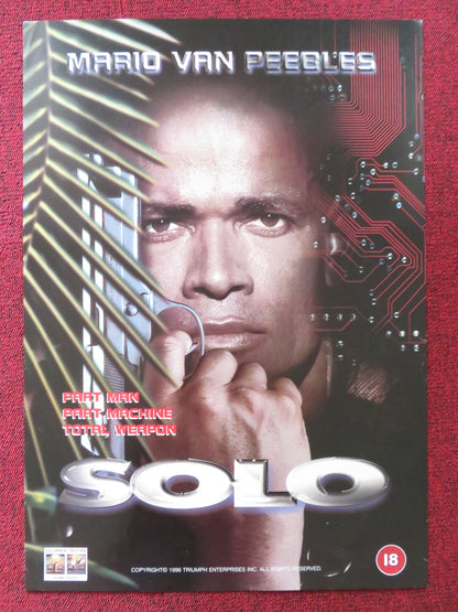 SOLO VHS VIDEO POSTER MARIO VAN PEEBLES BARRY CORBIN 1996