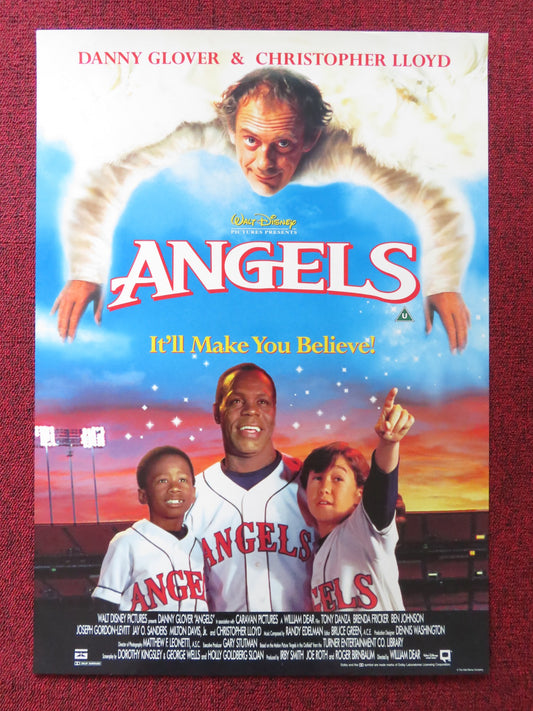 ANGELS IN THE OUTFIELD VHS VIDEO POSTER DANNY GLOVER CHRISTOPHER LLOYD 1994