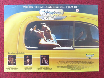 BLUEBERRY HILL VHS VIDEO POSTER CARRIE SNODGRESS JENNIFER RUBIN 1988