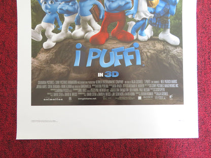 THE SMURFS ITALIAN LOCANDINA POSTER HANK AZARIA NEIL PATRICK HARRIS 2011