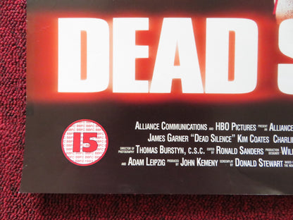 DEAD SILENCE VHS VIDEO POSTER JAMES GARNER MARLEE MATLIN 1997