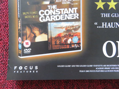 THE CONSTANT GARDENER DVD POSTER RALPH FIENNES RACHEL WEISZ 2005