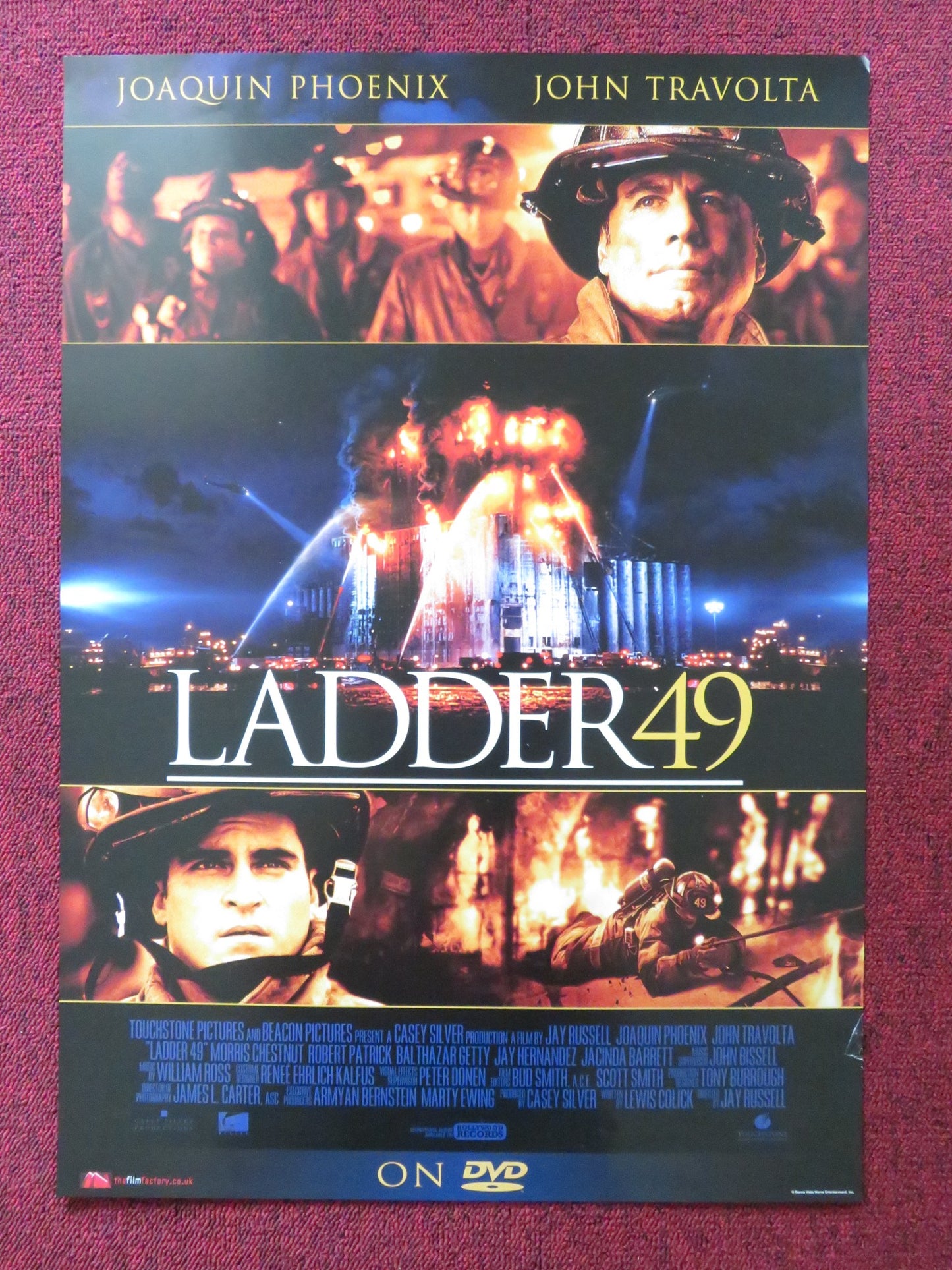 LADDER 49 DVD POSTER JOAQUIN PHOENIX JOHN TRAVOLTA 2004