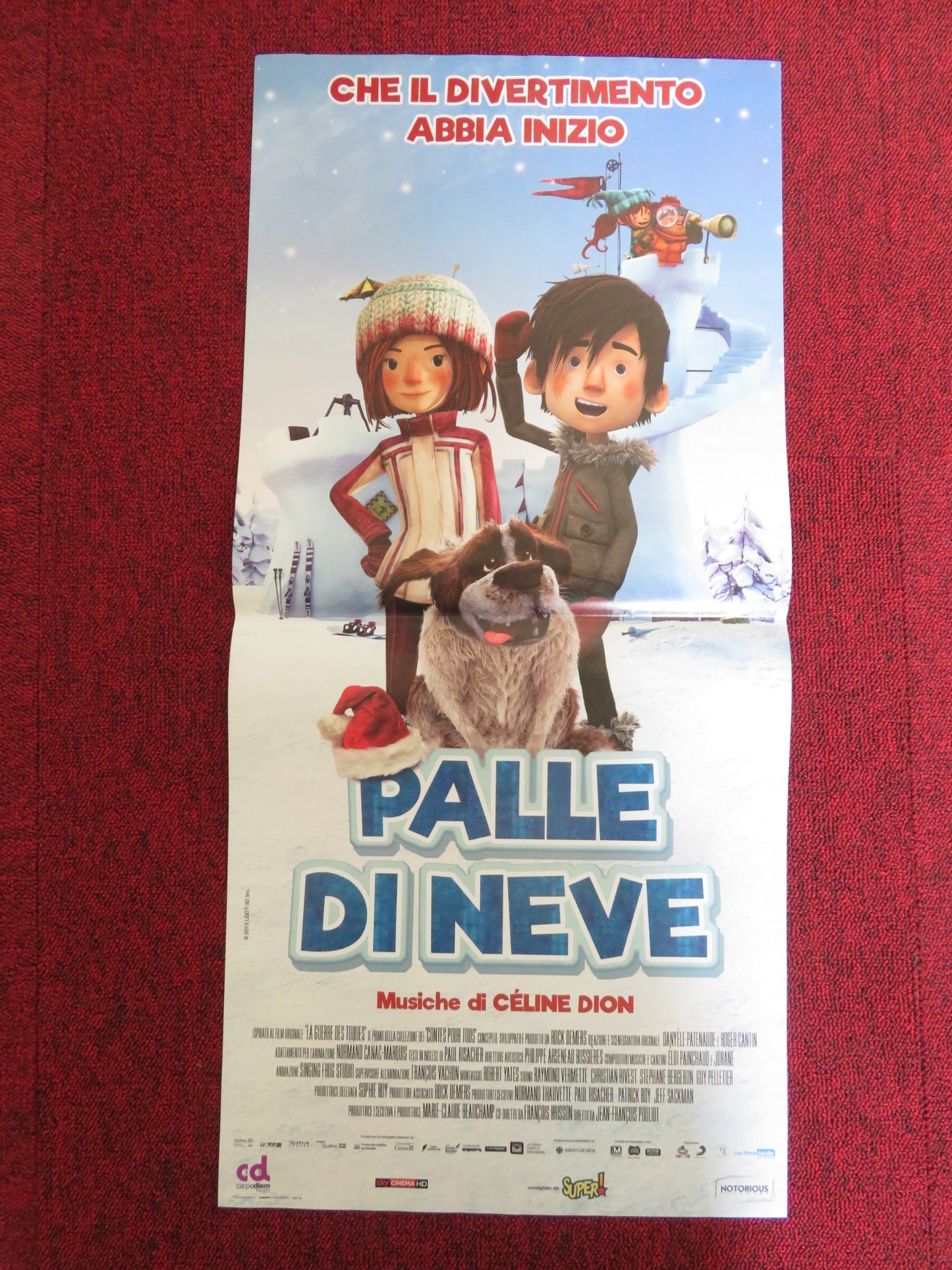 SNOWTIME! ITALIAN LOCANDINA POSTER ANGEL GALUPPO LUCINDA DAVIS 2015