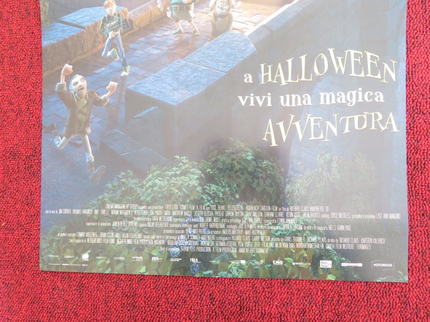 THE LITTLE VAMPIRE 3D ITALIAN LOCANDINA POSTER JIM CARTER AMY SAVILLE 2017