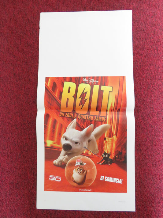 BOLT ITALIAN LOCANDINA POSTER DISNEY JOHN TRAVOLTA MILEY CYRUS 2008