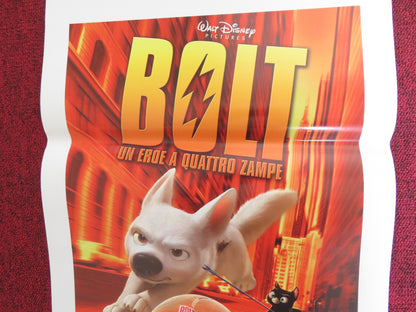 BOLT ITALIAN LOCANDINA POSTER DISNEY JOHN TRAVOLTA MILEY CYRUS 2008