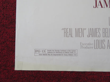 REAL MEN FOLDED US ONE SHEET POSTER JAMES BELUSHI JOHN RITTER 1987