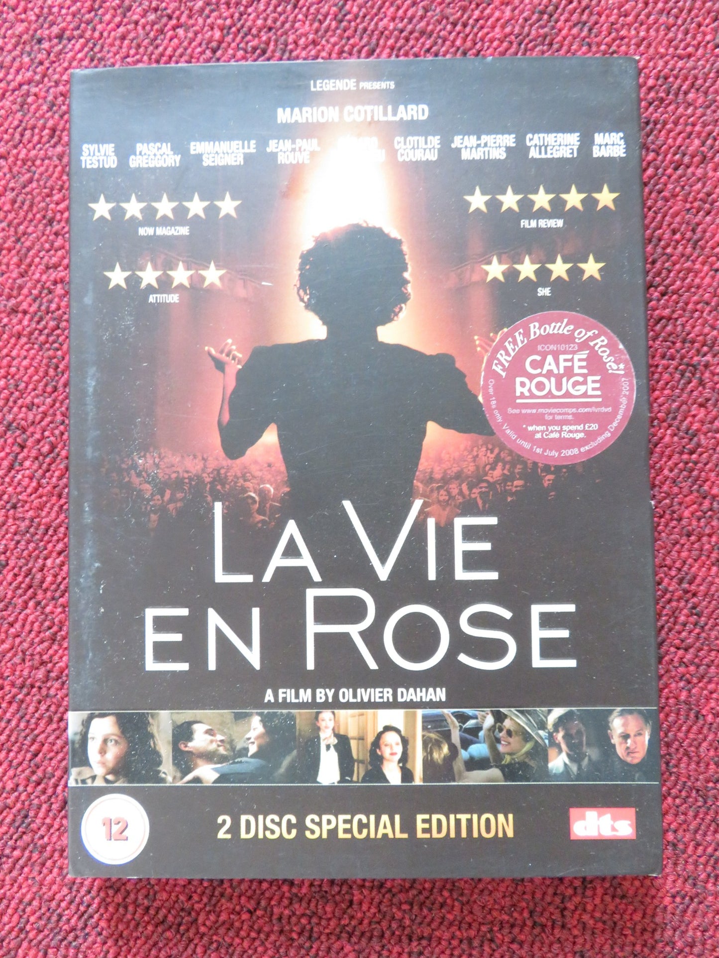 LA VIE EN ROSE (DVD)  MARION COTILLARD EDITH PIAF  2007 REGION 2