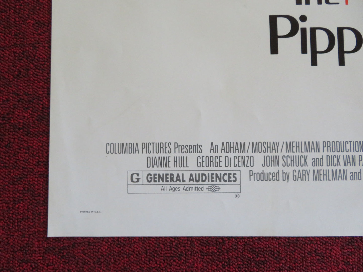 THE NEW ADVENTURES OF PIPPI LONGSTOCKING FOLDED US ONE SHEET POSTER 1988