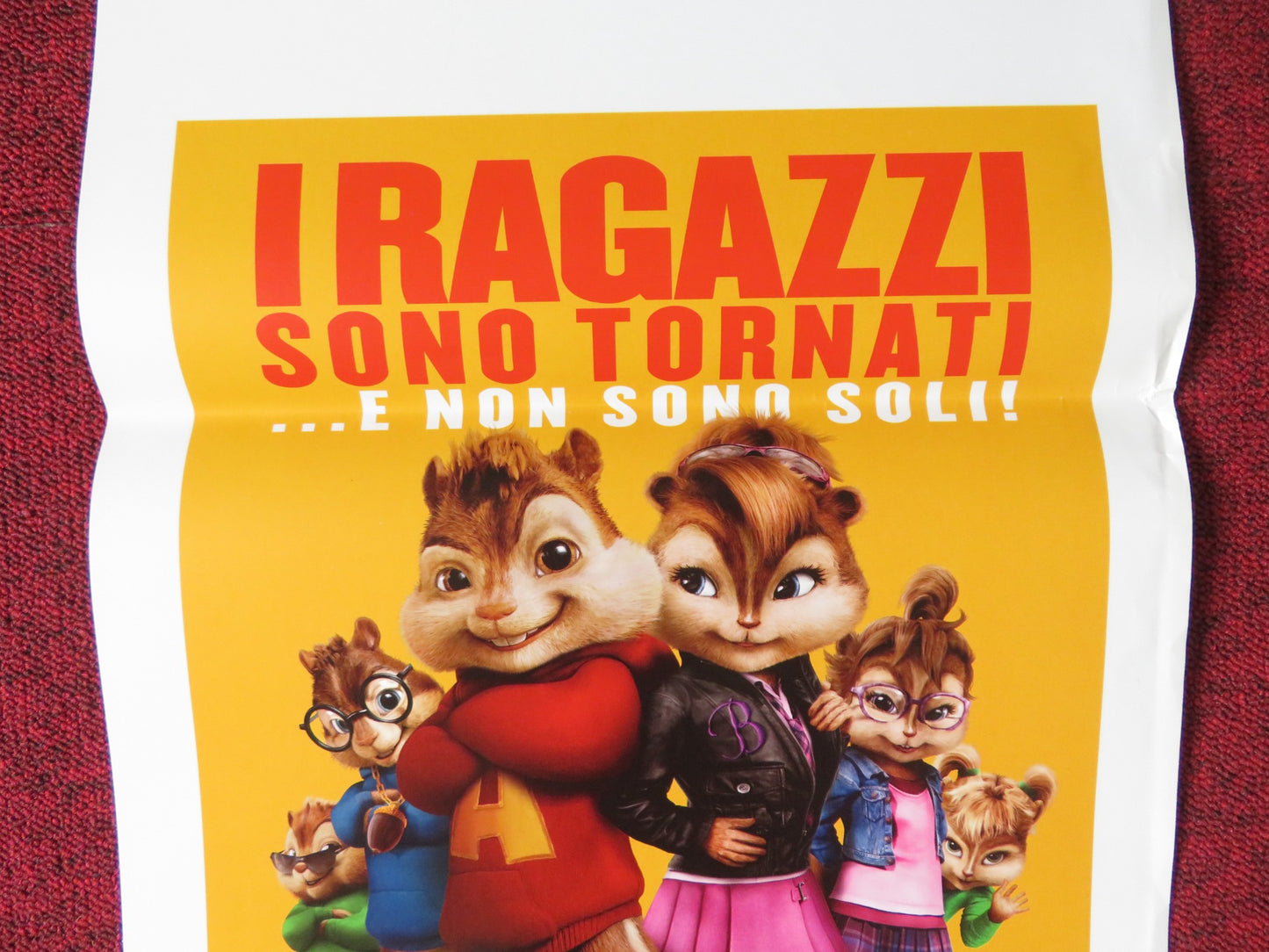 ALVIN AND THE CHIPMUNKS: THE SQUEAKQUEL ITALIAN LOCANDINA POSTER JASON LEE 2009