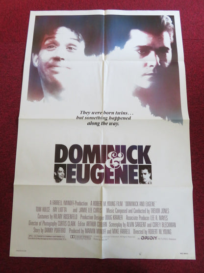 DOMINICK AND EUGENE FOLDED US ONE SHEET POSTER TOM HULCE RAY LIOTTA 1988