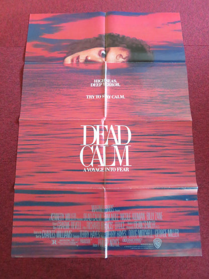 DEAD CALM FOLDED US ONE SHEET POSTER SAM NEILL NICOLE KIDMAN 1989